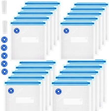 Vacuum Zipper Bags Reusable Vacuum Ziplock Sealer Bag for Food Storage