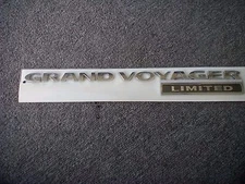 GRAND VOYAGER LIMITED Emblem Decal Rear Lift Gate OEM 5113421AA