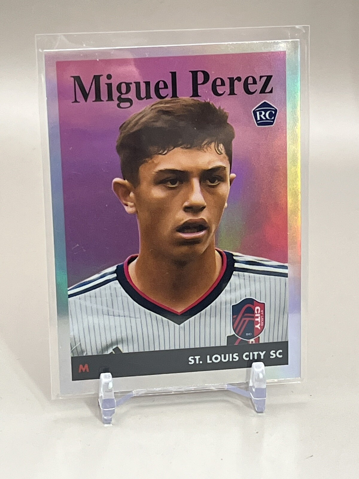 2023 Topps Chrome MLS Miguel Perez Rookie RC 1958 Throwback Refractor #58T-19