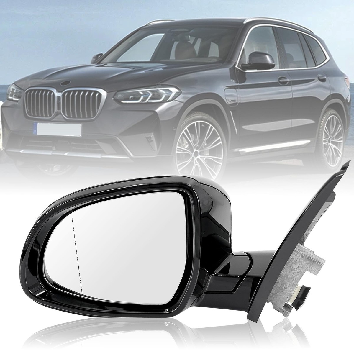 Driver Side View Mirror Assembly Compatible with BMW X3 G01 G08