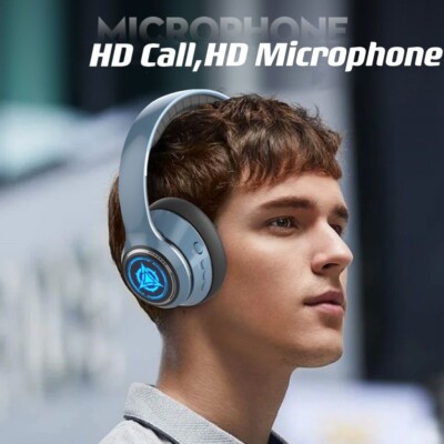 Kabellose Bluetooth Kopfhörer mit Geräuschunterdrückung Over-Ear Ohrhörer 5.2 UK