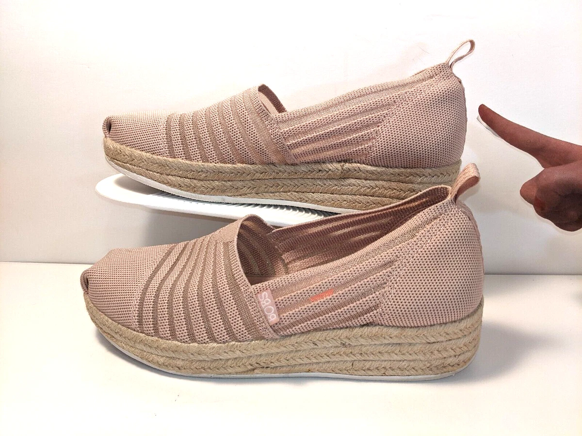 Skechers bobs highlights women's wedge shoes top