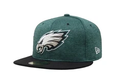 New Era 5950 Men Wome Cap Philadelphia Eagles Green On Field Sideline Fitted Hat
