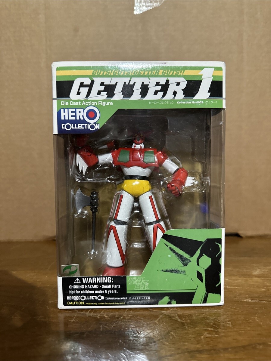 GETTER D ダイキャストフィギュア HERO COLLECTION Getter 1 Hero Collection Yamato Factory Sealed, New In Box