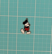 Vintage Walt Disney Productions Mickey Mouse Enamel Metal Charm Pendant 1 inch