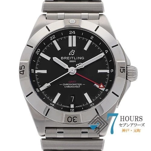 Breitling Chronomat Gmt A32398 Schwarzes Zifferblatt Edelstahl