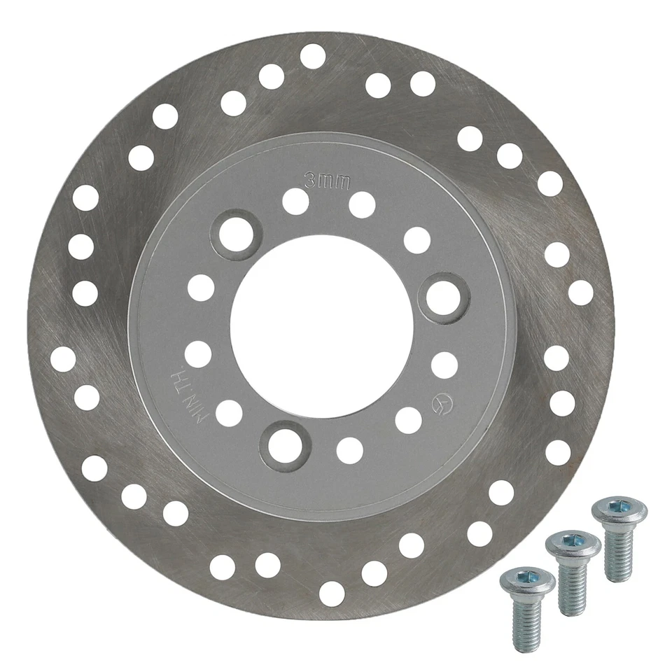 180mm Front Brake Disc Rotor 3 Hole Bolts 47cc 49cc Pocket ATV Dirt Bike Scooter - Image 4 of 4