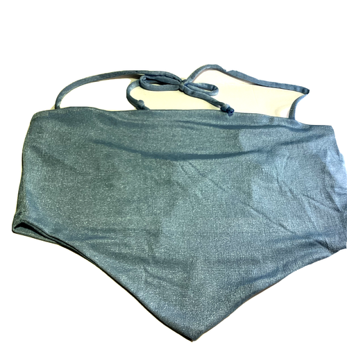 Fashion Nova Sophisticated Lady Slinky Skirt/Hankerchief Top Set Lt Blue Size Lg - Picture 7 of 7