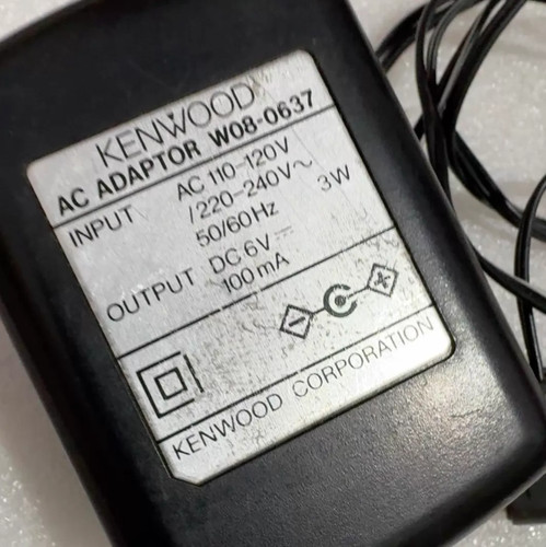 Kenwood W08-0637 6V 100mA 4.0*1.7 Netzteiladapter Ladegerät Für Monitor Routers