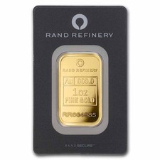1 oz Gold Bar - Rand (Black Assay) 5400.09 per troy oz