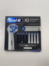Oral-B iO Ultimate Clean 8 Replacement Brush Head - Black and white