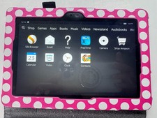 Amazon Fire HD 7 2nd Gen Tablet 8GB WiFi Tested Working  Case Bundle