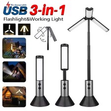 Portable Telescopic Camping Light Outdoor LED Work Light Lamp Tripod Stand Light