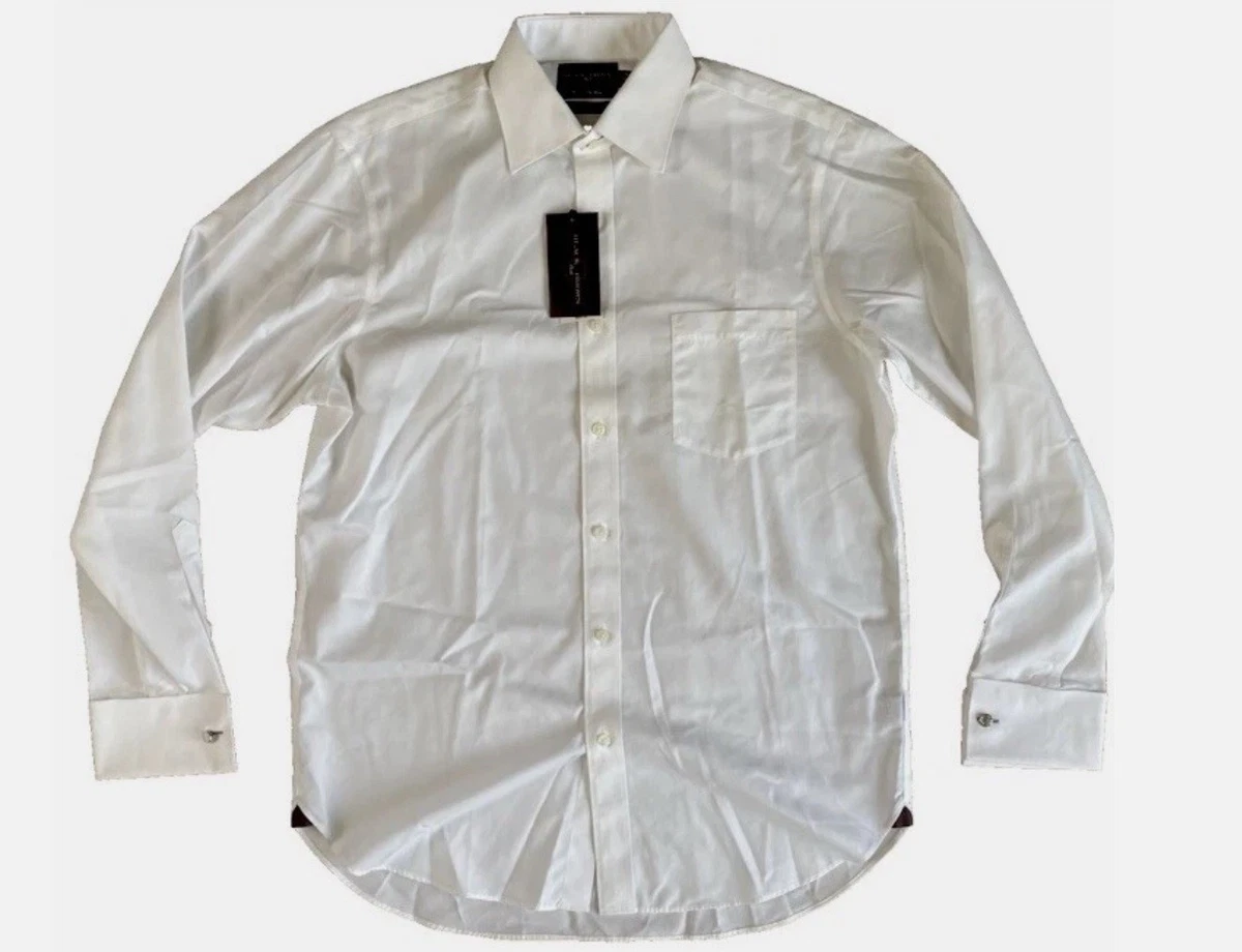 black brown 1826 slim fit dress shirt Non-Iron Cotton Solid Dress Shirt With Contrast Trim