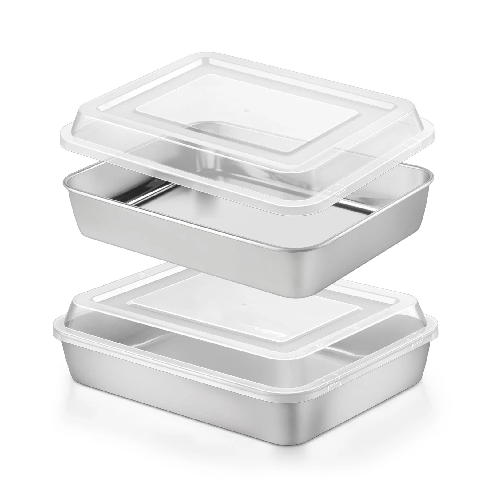 Baking Pan with Lid, 7 x 9 Inch Stainless Steel Nonstick Deep Pan, Rectangle ...
Opens in a new wind