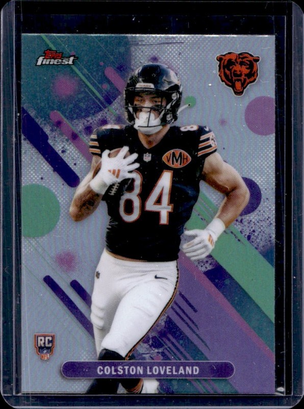 2025 Topps Finest Colston Loveland RC Refractor Rookie #32 Bears