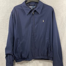 Polo Ralph Lauren Jacket Men  s XL Navy Blue Harrington Bomber Vintage