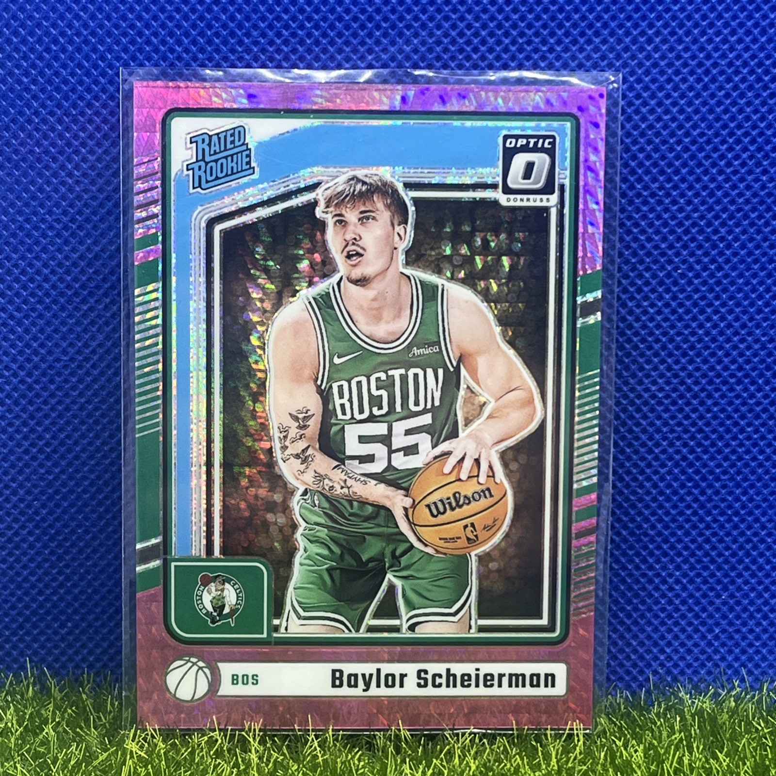 2024-25 Panini Donruss Optic - Baylor Scheierman #263 Pink Hyper Prizm (RC)
