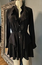 Thakoon Addition 100% Silk Black Dress Womens Size 0