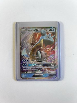 Pokémon TCG Lapras GX SM Base Set Ultra Rare Holo 35/149 Basic HP190