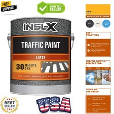 Acrylic Latex Traffic Paint, Yellow, 1 Gallon
