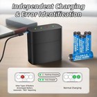 4255mWh Charger + 4-Pack AA Rechargeable PUJIMAX Lithium Batteries 1.5V Fast — photo 5