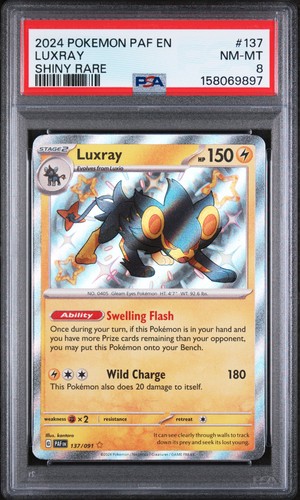Luxray graded PSA 8 for sale on eBay