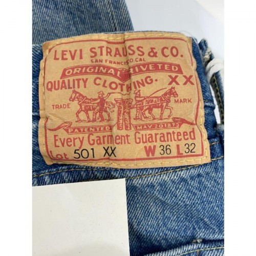 Levi's 501XX Denim pants Size: 36 Indigo Cotton VG condition Levi's 501XX Denim pants Size: 36 Indigo Cotton VG condition