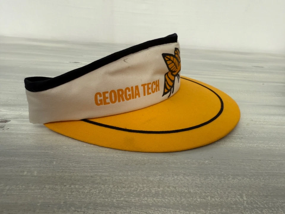 Vintage 1980s Georgia Tech Yellow Jackets Visor United Hatters - Image 2 of 4