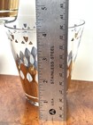 Vintage George Briard Gold Turquoise Feathers Lowball Glasses MCM Set of 4 — photo 4