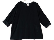 La Bass new!Schlankzauber Tunika Long-Shirt 48-50-52 BW-Babycord Taschen schwarz