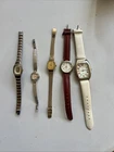 Vintage Ladies Watches Untested Lot Of 5 Timex Quartz Elgin