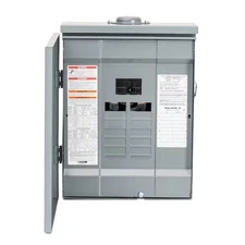 Square D Homeline 100-200 Amp 8 -Spaces 16 -Circuit Outdoor Main Breaker Plug-On