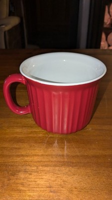 CorningWare Colours 20 oz Stoneware Soup Mug Cup Red New Replacement 