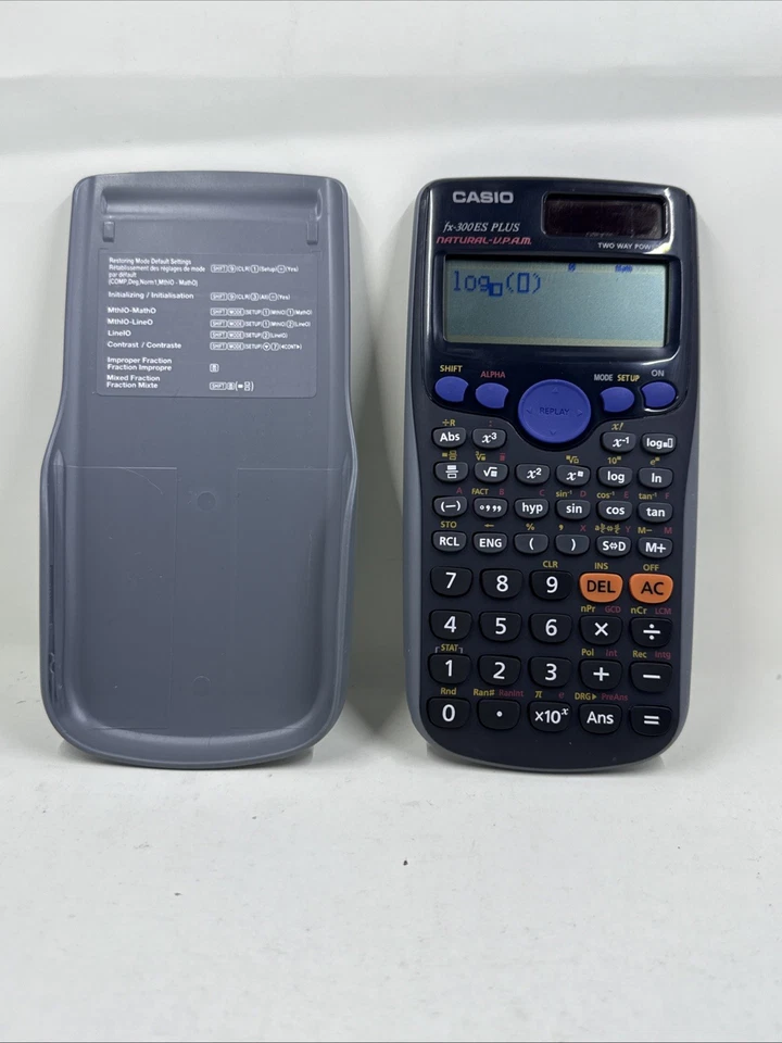 TWO! 2 Casio fx-300ES PLUS Natural VPAM, Solar Scientific Calculator W/ Cover !2 - Image 4 of 4