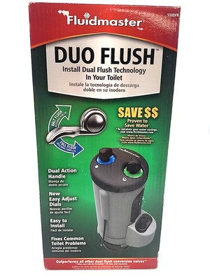 Fluidmaster Duo Flush Dual Flush Converter Conversion Valve  W/Handle 550DFR