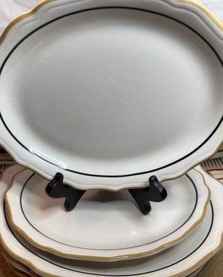 Syracuse China Dorado Set of 4 Serving Platters Mixed Sizes Restaurant Ware USA