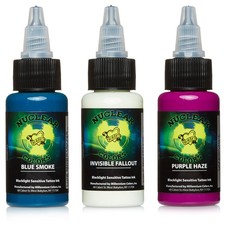 MOMs Millennium Nuclear UV Blacklight Tattoo Ink - 3 Color Set B - 1/2 oz
