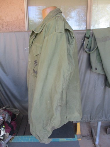 1975 OD USMC M-65 Field Jacket, LARGE, M1965 Field Coat, M65 - Bild 9 von 21