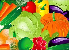 Colorful Vegetables 1000 Pc Jigsaw Puzzle, Brand New-Sealed Box