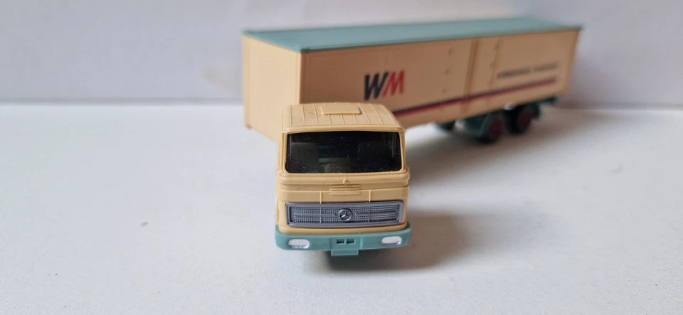 Wiking 1:87 gelber Katalog 512/1A MB Sattelzug WM Transporte ohne OVP - Bild 3 von 4