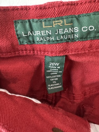 Lauren Ralph Lauren Damen Jeans Rot 20W Classic Straight Cropped - Bild 4 von 5
