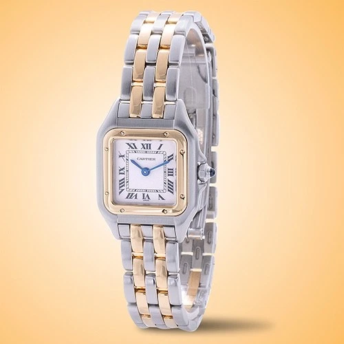 Cartier Panthère Small Size Quartz Yellow Gold / Steel Ladies Watch W25029B6 - Image 2 of 4