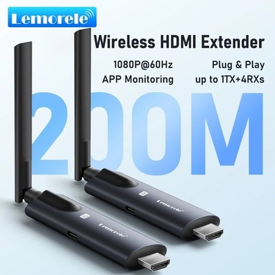 Wireless HDMI Transmitter Receiver Set 1080P 60Hz 200m Funk Video Audio Sender