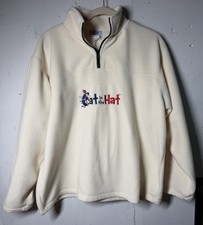 Cat In The Hat Fleece Pullover Women  s Medium/Large Worn Tag See Pics 90s Y2K