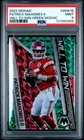 Patrick Mahomes Ii 2022 Panini Mosaic Will To Win Green Mosaic PSA 9