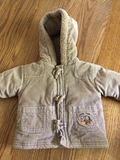 Vintage Classic Disney Pooh Corduroy Toggle Sherpa Lined 18M Jacket