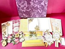 Anna Griffin Birthday 6 Card Kit 2022 - Beautiful flower embellishments ~ LOOK!