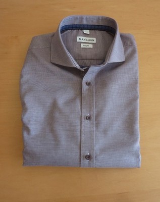 HERRENHEMD MANGUUN NEU  bodyfit Gr.42  100% Cotton