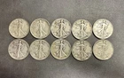 Walking Liberty Half Dollars - Lot Of 10 - 1940’s - 90% Silver - Lot 1